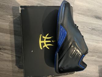 Pair Of Adidas Tmac Black And Blue Size 11 Men