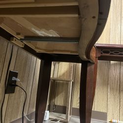 Table Or Tv Stand. Heavy Wood.  Bombay Table Paid $1,400