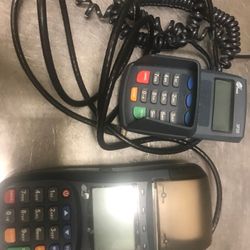 Credit card processing machine with pin pad