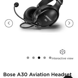 Brand NEW UNOPENED BOSE A30 Aviation Headset