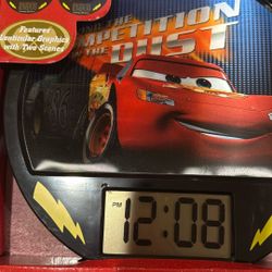 Disney Pixar   The World  Of Cars  Digital Wall Clock 