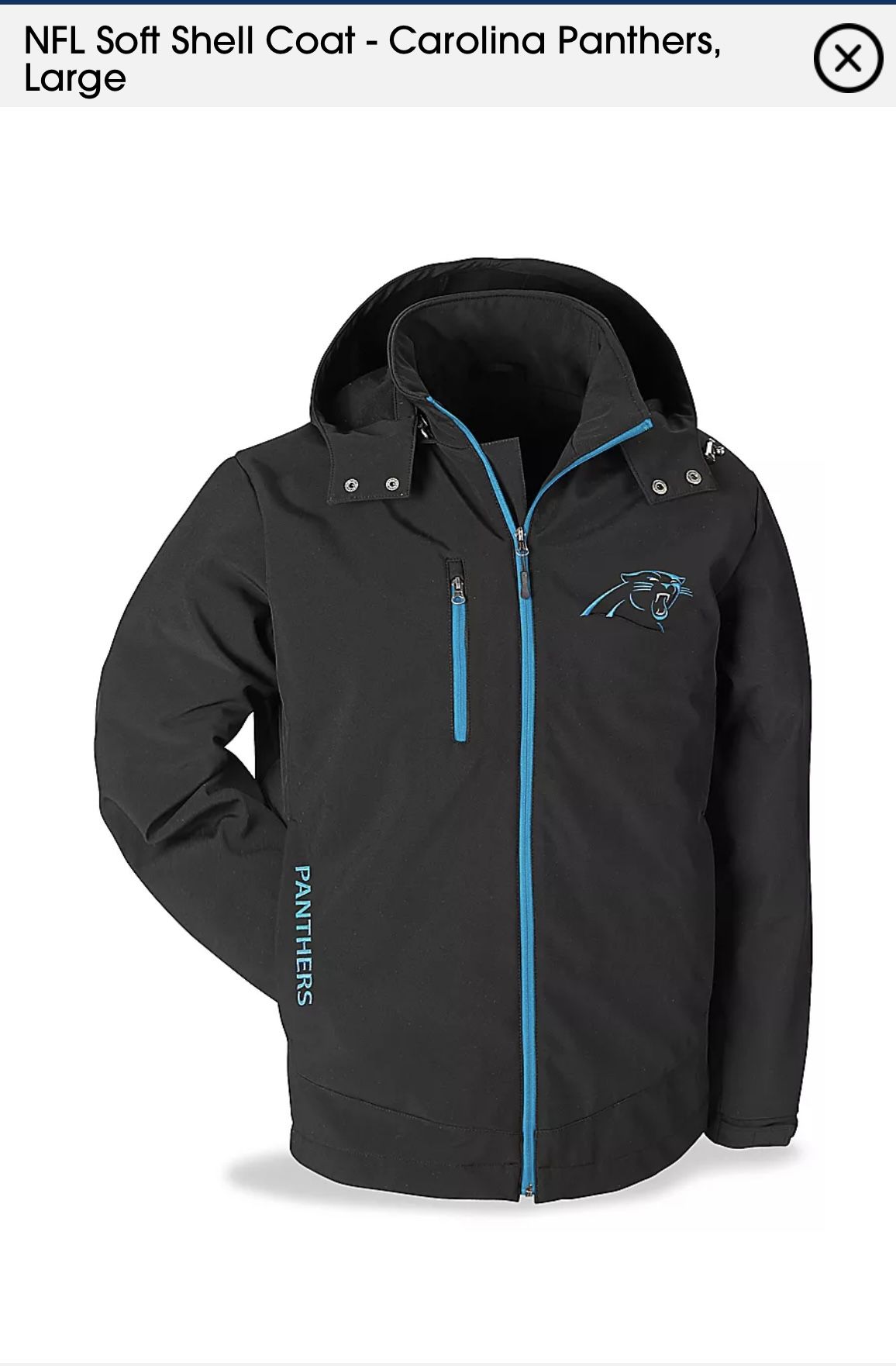 Panthers NFL Soft Shell Coat XL
