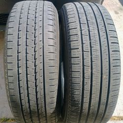235/65/18 SET OF 2 TIRES 85% TREAD DOT 35/21