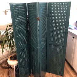 Peg Board Room Divider