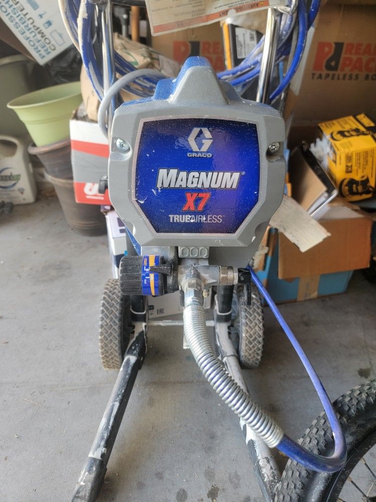 Magnum X7 Cart Airless Paint Sprayer with 4 ft. whip hose and Pressure