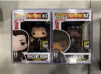 Funko Pop Pulp Fiction SDCC Exclusive Bloody Vincent Vega and Jules Set