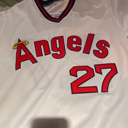 Throwback Anaheim Angels Mike Trout Jersey