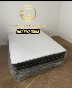 Queen Size Mattress Set – Medium – Brand New – Delivery Available 🚚