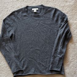 Cashmere Banana Republic Women's L Gray Crewneck Sweater