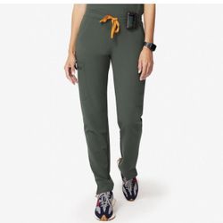 Figs Moss Green Yola Scrub Pants XSP