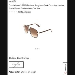 Gucci sunglasses Aviator Leather Wrap 