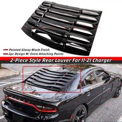 2011-2023 Dodge Charger Rear Window Louver Gloss Black