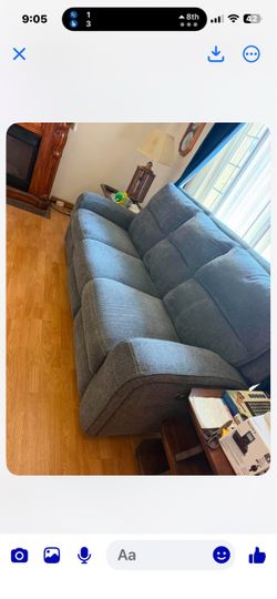 Gray Fabric Sofa Couche