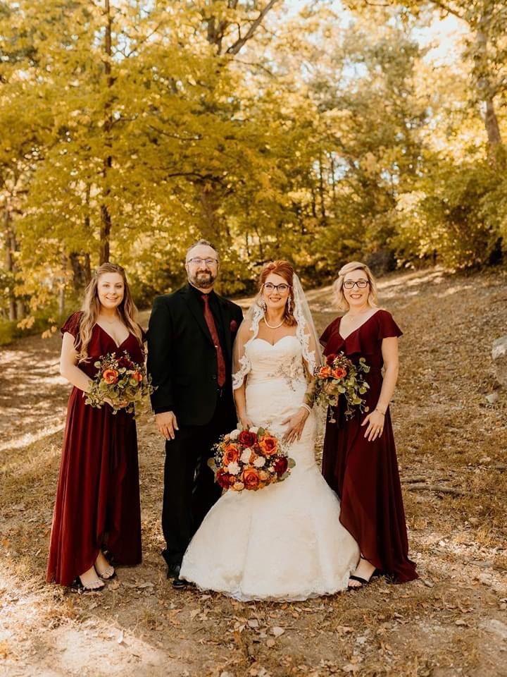 Burgundy Bridesmaids Dresses