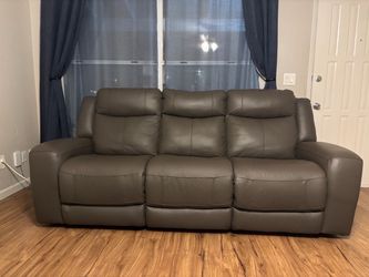 Dark Gray Power Reclining Sofa – $400 OBO