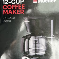 12-CUP COFFEE MAKER DC-550X black -Mueller chueller