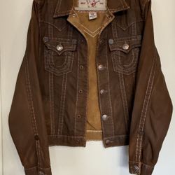 True Religion Brown Denim Jacket 