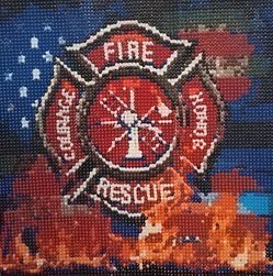 Fireman Crest Diamond painting