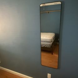 14X48 Black Aluminum Wall Mount Mirror - Pompano Beach - Please Read Description