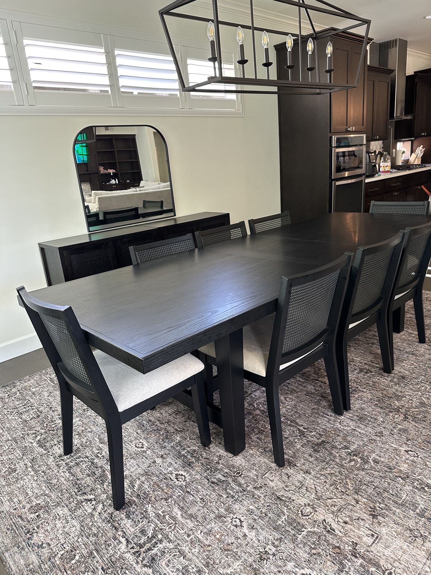 Dining Room Table With 8 Upholstered Chairs