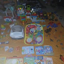 a lot of random kid toys