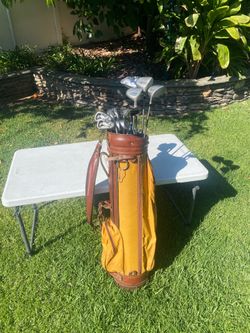 Gd. Cond. Starters Complete 14 Golf Clubs W/ Bag