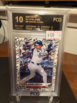 2025 Topps All-Star Game Shohei Ohtani #50 FCG 10