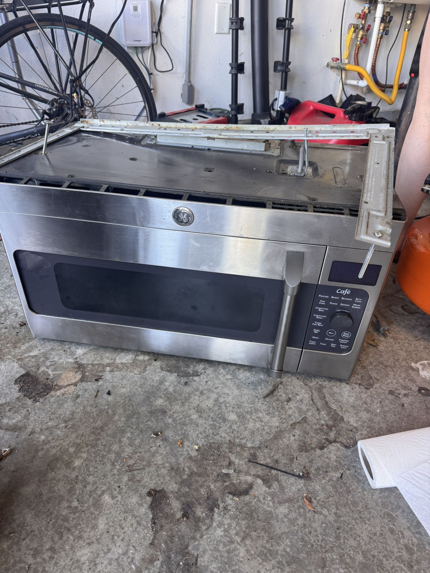 Over Stove GE Cafe Microwave And Fan