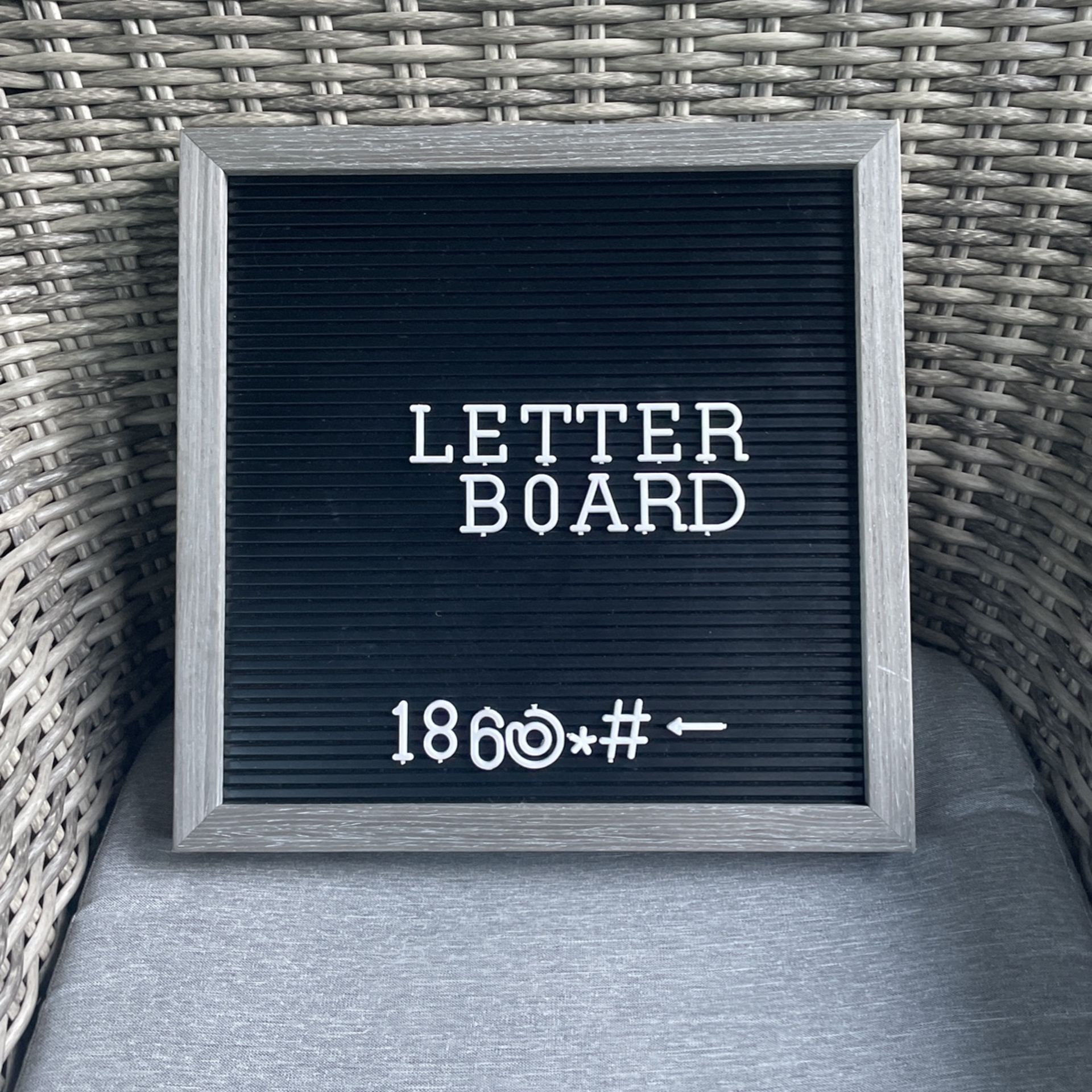 Letter Board With Letters, Numbers and Some Punctuation