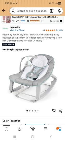 Baby bouncer/rocker 3 in 1
