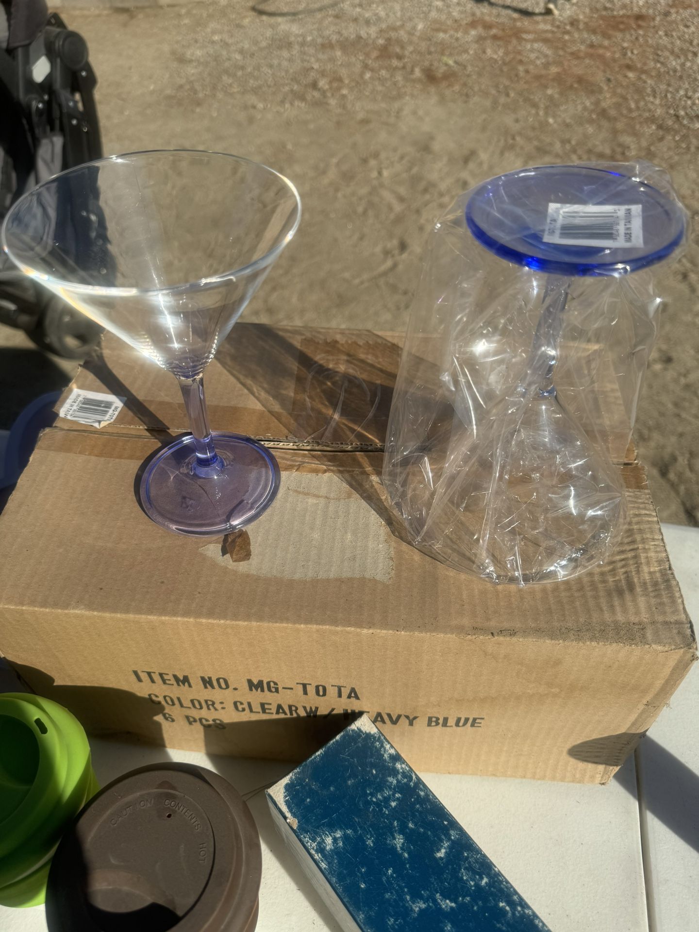 Acrylic Martini Cups