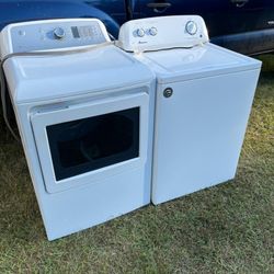 Electric Amana Washer and GE Dryer Set