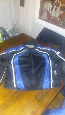 Motorcycle jacket padded in the arms and the shoulders waterproof, Frank Thomas brand size large