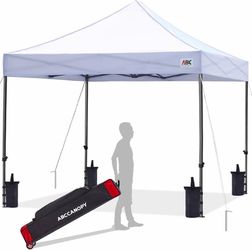1915c  Patio Pop Up Canopy Tent 10x10 Commercial-Series (White)
