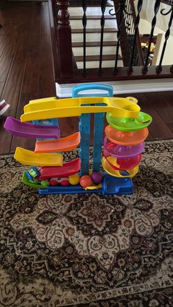 Kids Ball Drop and Car Ramp Tower Toy