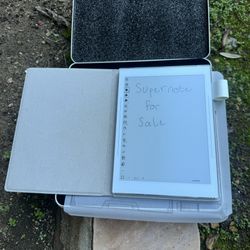 Ratta Supernote Nomad A6x2 Lamy Crystal Edition with White Vegan Folio and Vista EMR Pen