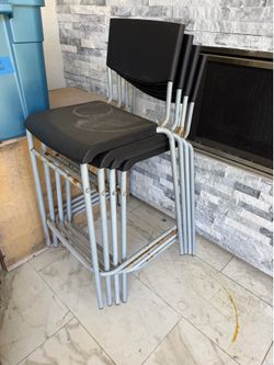 Black counter stools