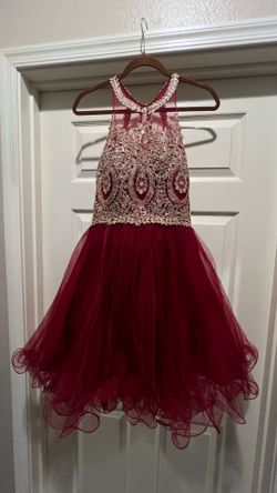 Burgundy Dama Dress