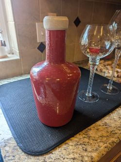Decorative red vase large