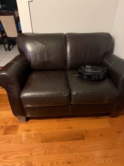 Leather couch almost new
