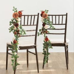 10 Ling’s Moment Sunset Terracotta Wedding Hanging Chair Flowers
