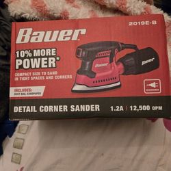 New Bauer Corner Sander