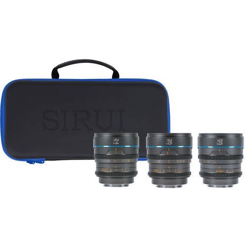 Sirui Night Walker T1.2 S35 Cine 3-Lens Set (Leica L, Black)