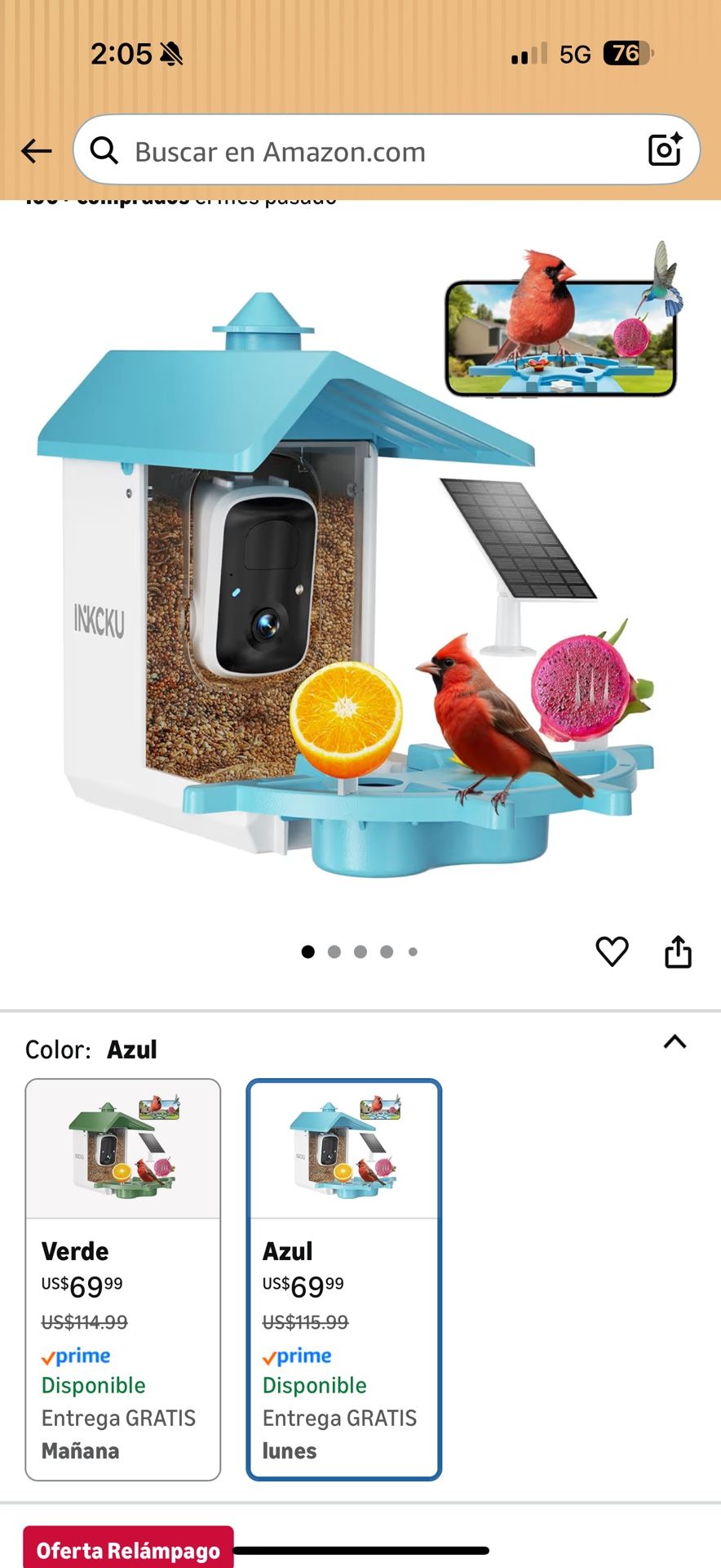 Cámara Comedero De Pájaros