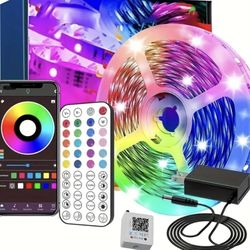 RGB LED Lights – 5 meters (16.4ft) with Remote Control – New