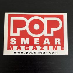 Pop Smear Magazine Promotional Sticker Postcard 6x4in Vintage 1990s
