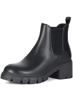 Black Leather Chelsea Ankle Boot
