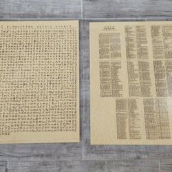 HUGE Vtg Placemats W/ Texas Cattle Brands 