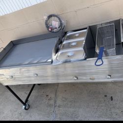 Big Taco Cart/ Griddle/ Deep Fryer / Warmers And 36” Griddle