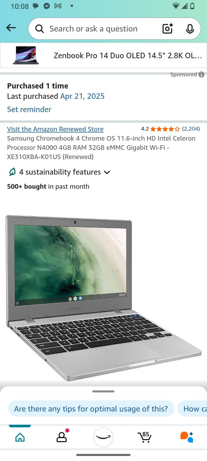 Samsung Chromebook 4 (Silver)